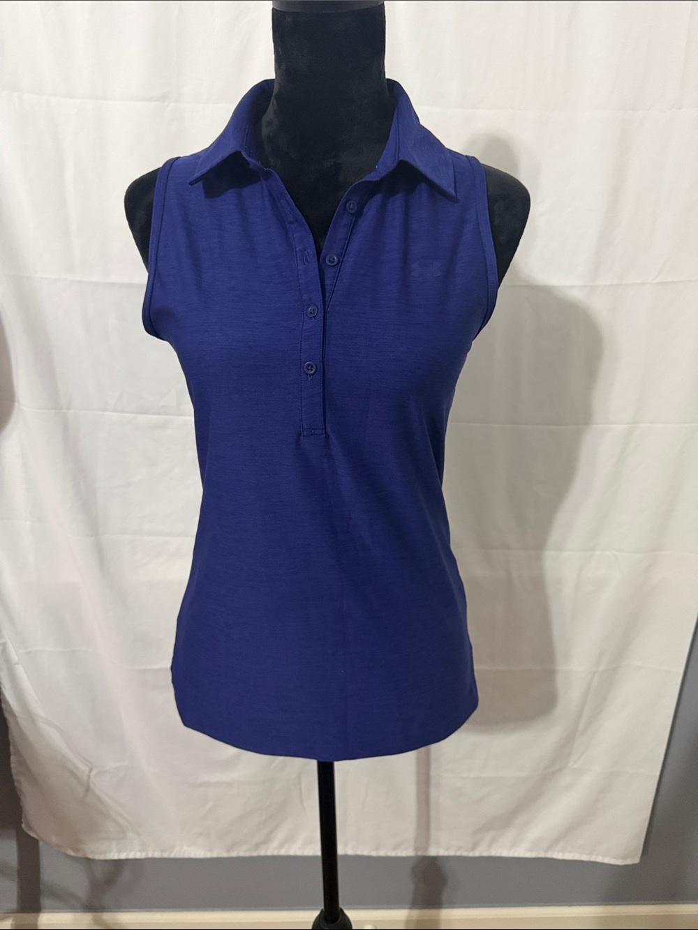 Under Armour Sleeveless Polo Tank - Royal Blue